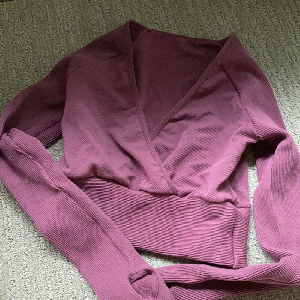 Balance Athletica Mauve Long Sleeve Wrap Top